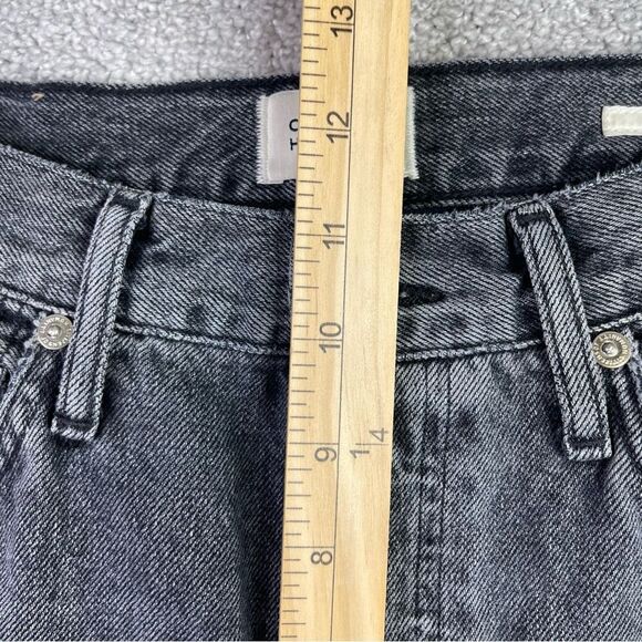 Citizens Of Humanity Sabine Jeans Women’s 26 Gray Straight High Rise Raw Hem - Picture 12 of 15